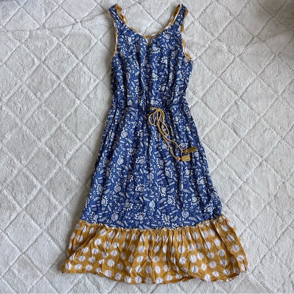 Matilda Jane | Blue Ridge Farmhouse Sleeveless Floral Dress | Size Extra Small - Picture 2 of 9